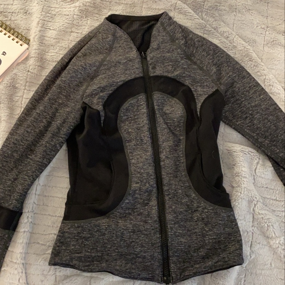 Black and Grey reversible lululemon jacket
